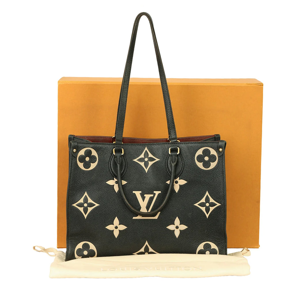 LV OnTheGo MM Bi-Colour Monogram-Inspired Luxury Tote Bag
