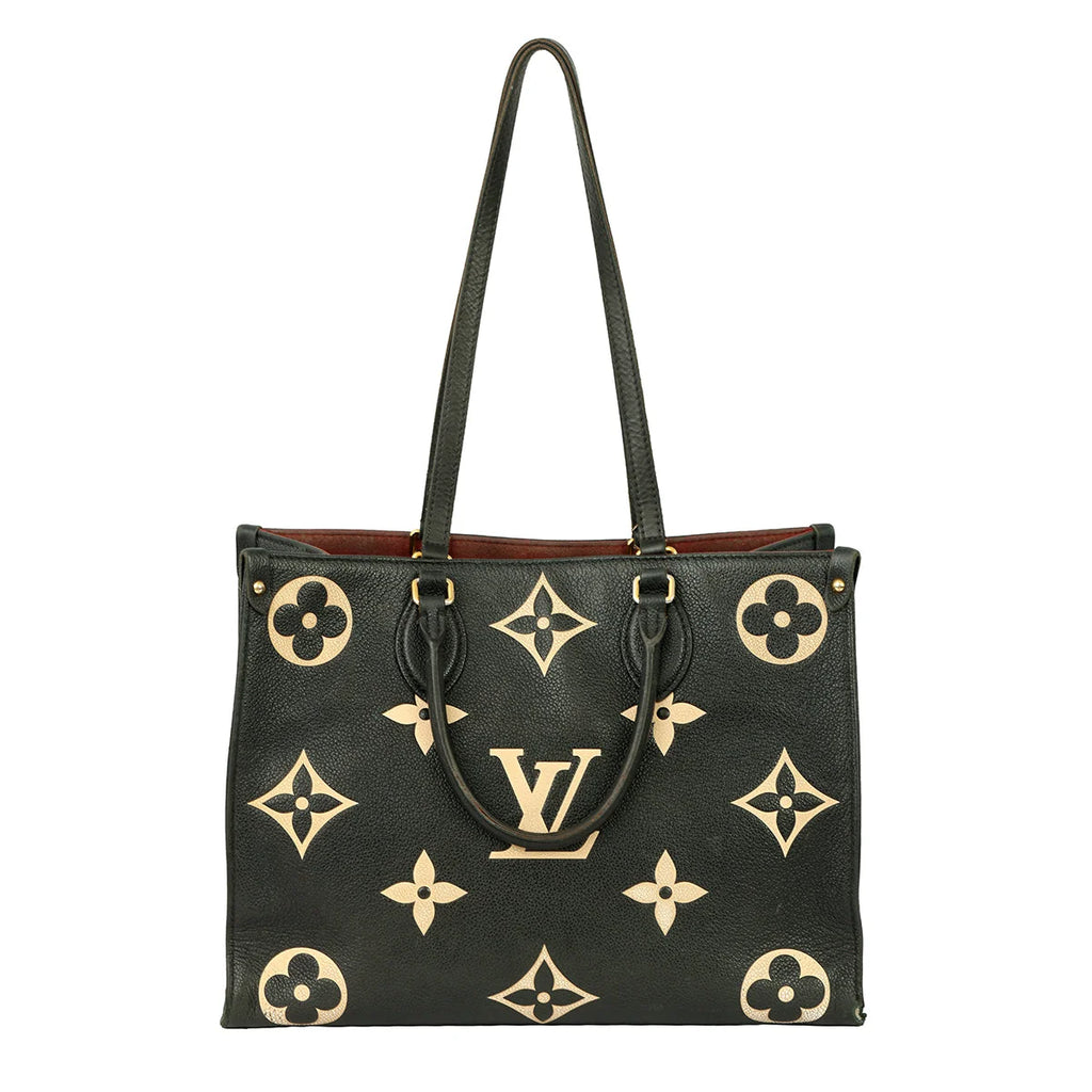 LV OnTheGo MM Bi-Colour Monogram-Inspired Luxury Tote Bag