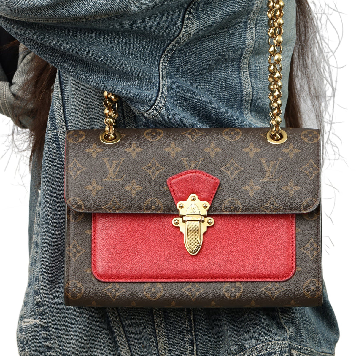 LV Victoire Monogram-Inspired Luxury Shoulder Bag