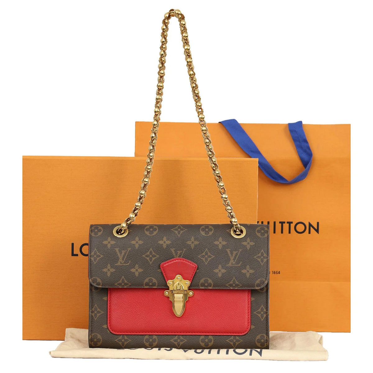 LV Victoire Monogram-Inspired Luxury Shoulder Bag