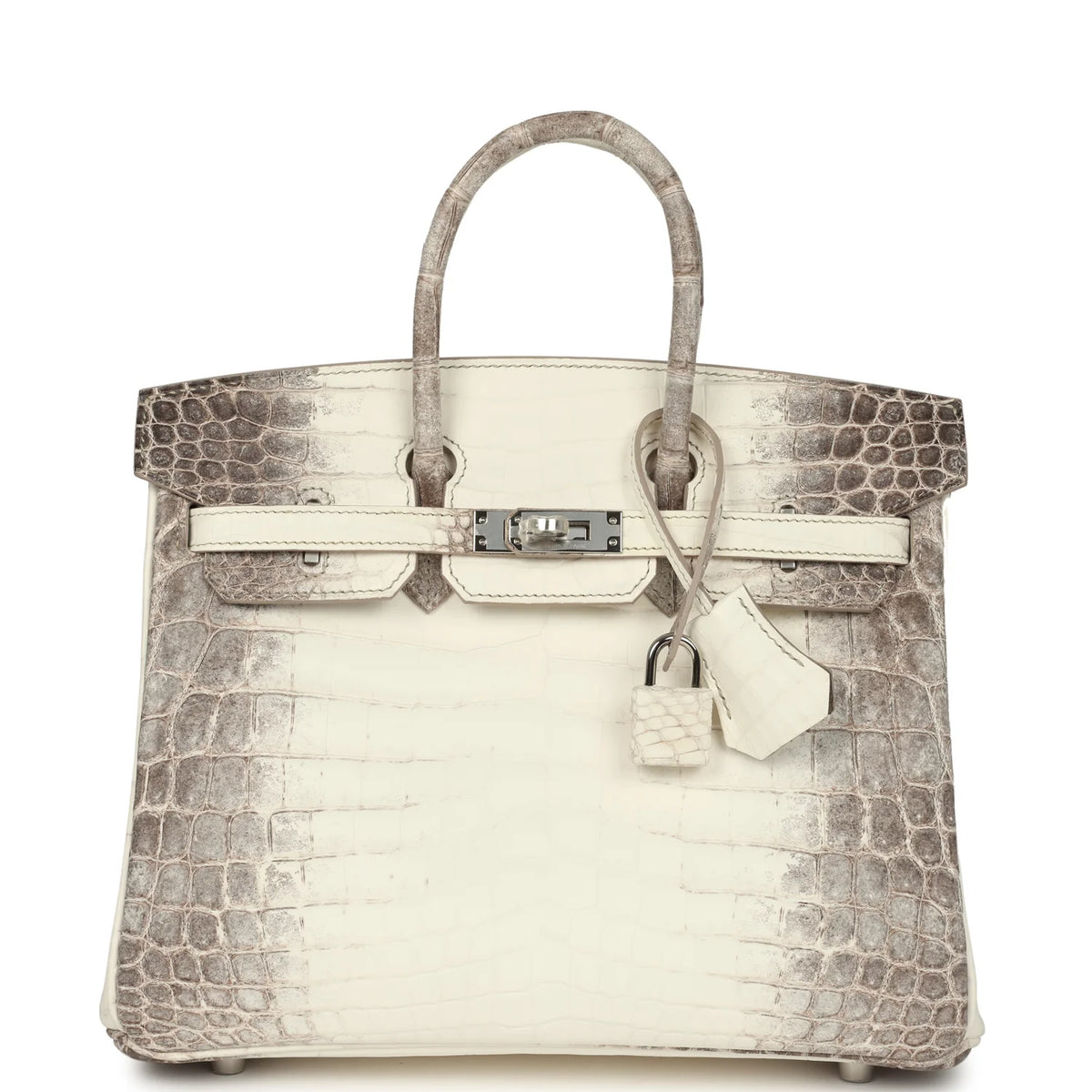 Birkin 25 Himalaya Crocodile-Inspired Luxury Handbag