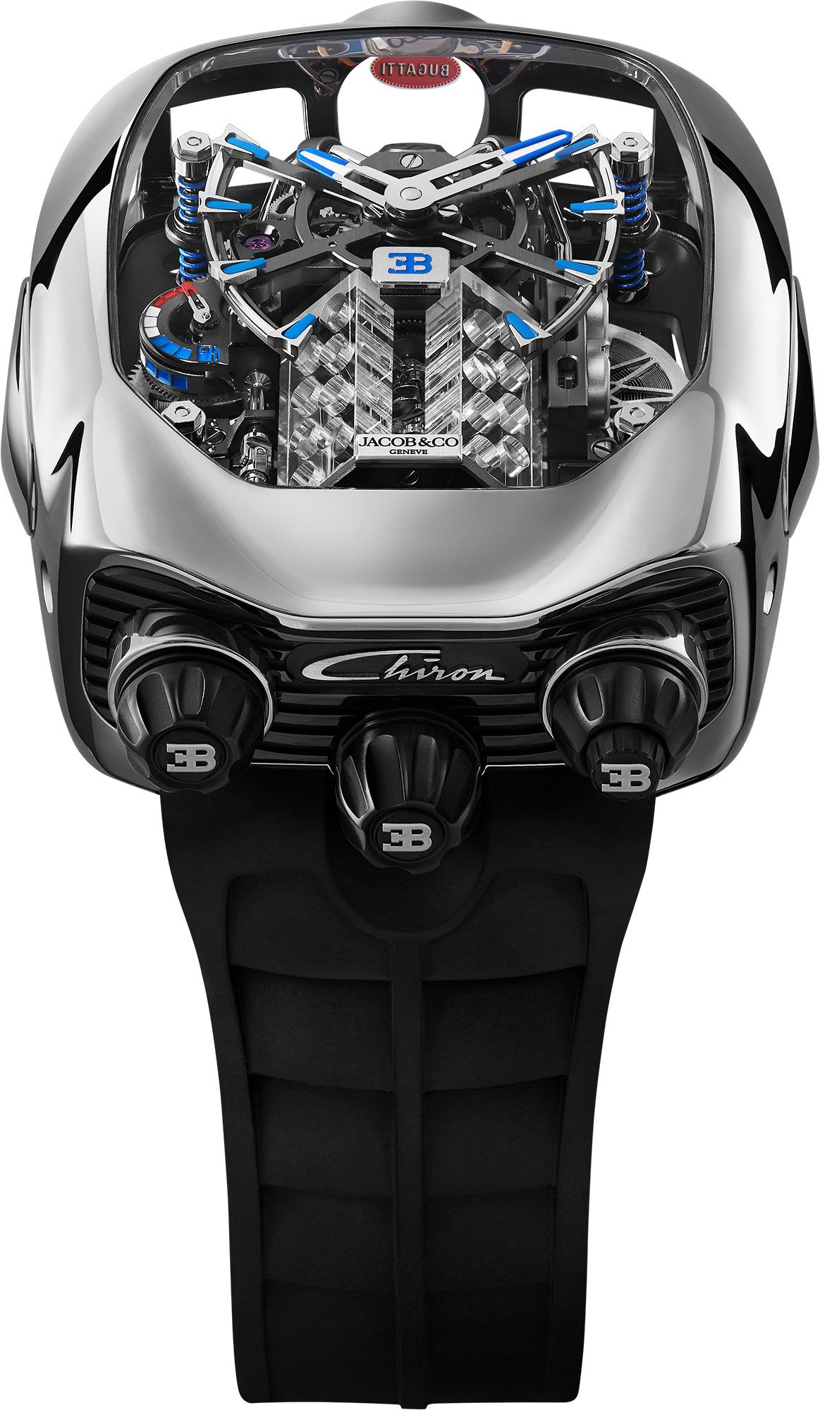 J&C Bugatti Chiron-Inspired Tourbillon Mechanical Watch