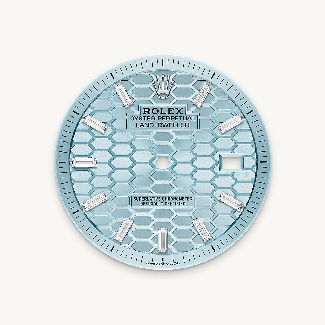 RLX Land-Dweller 40 Platinum & Diamond-Inspired Automatic Watch