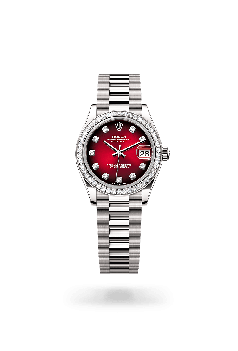 RLX Datejust 31 Red Ombré Diamond-Inspired Automatic Watch
